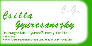 csilla gyurcsanszky business card